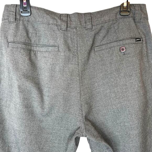 O'NEILL 9.5" Flat Front Chino Shorts 21" Outseam in Grey Men's 32" Waist - Picture 7 of 11